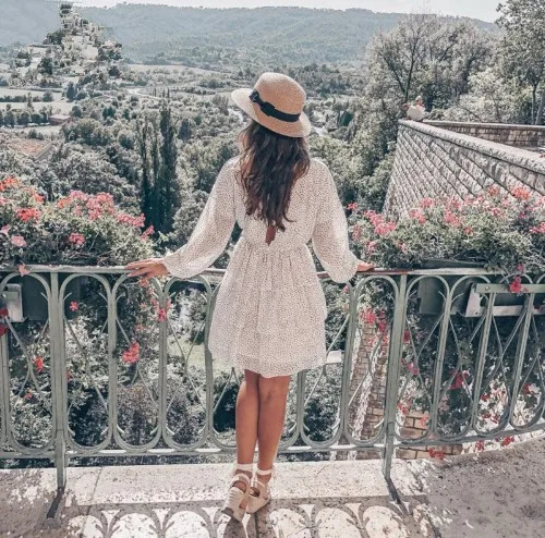 2019 Новое Элегантное платье в горошек женское белое мини-платье с открытой спиной