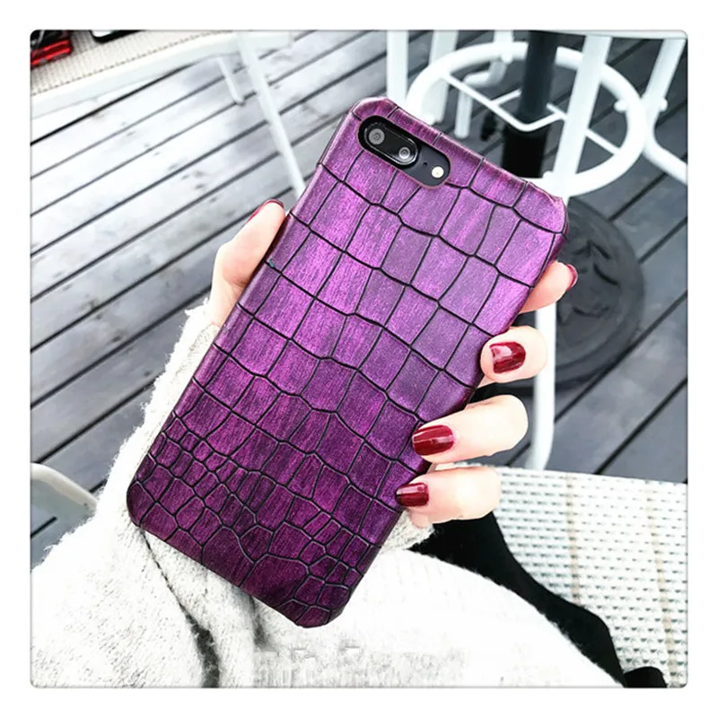 Ayeena для iphone XS MAX XR Kilifi Ретро чехол телефона под крокодиловую кожу кожаный