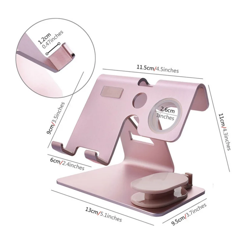 Новинка хит 2 в 1 Алюминиевая Подставка для зарядного устройства iPhone Apple Watch