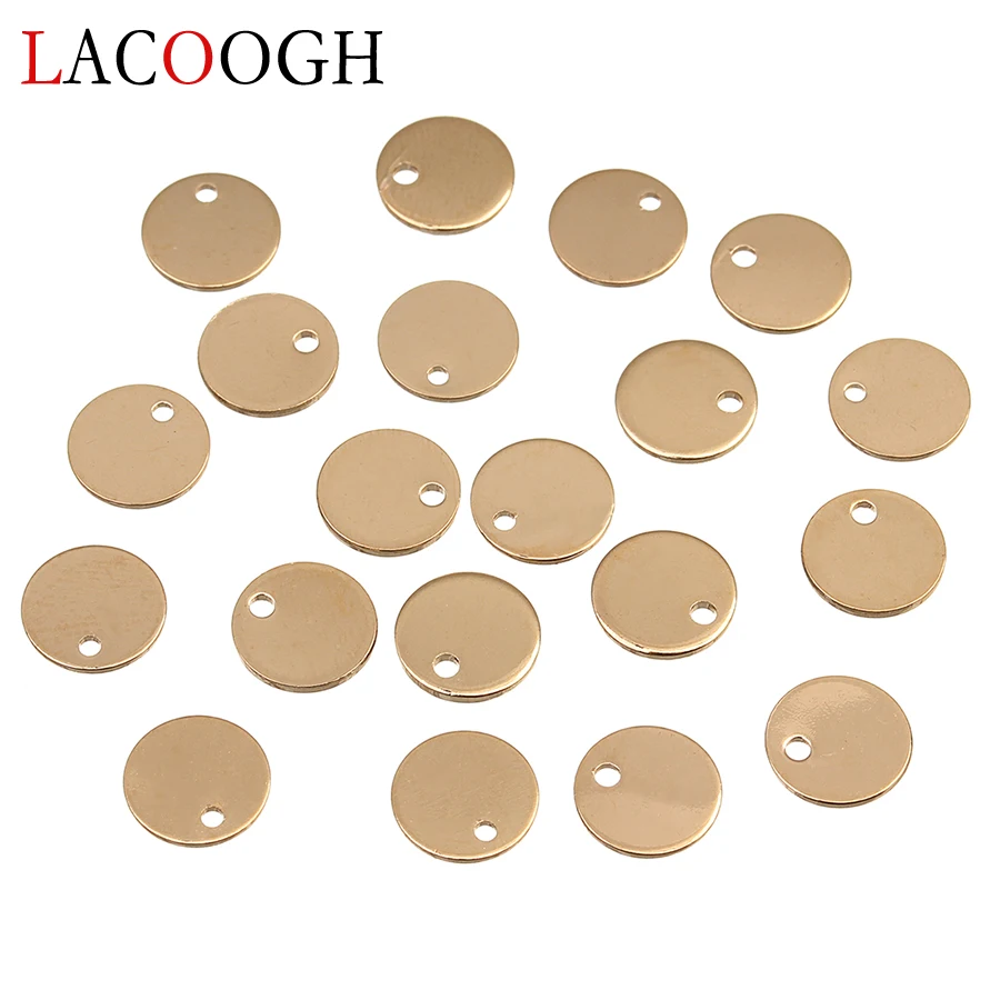 20 штук Цвет золотистый серебристый медь Гладкие Круглые Подвески Кулоны из