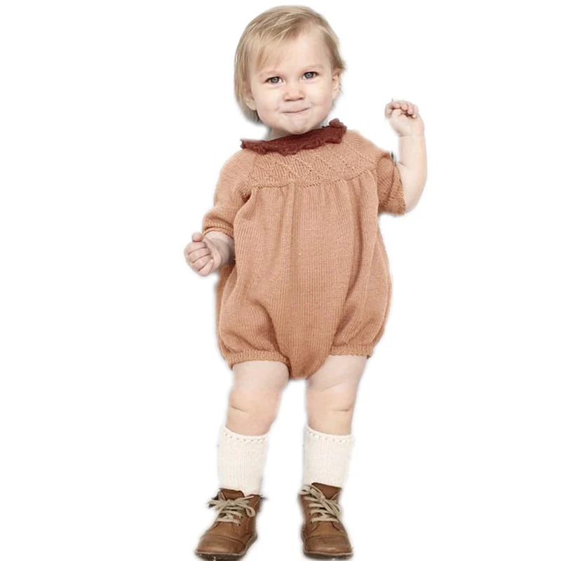 Детские комбинезоны новинка 2017 вязаный крючком комбинезон карамельных цветов