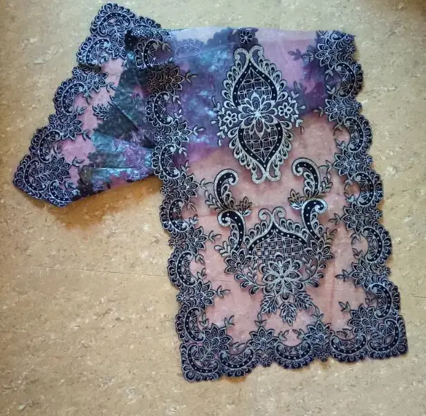 purple and black Роскошная фиолетовая атласная Скатерть с цветочным рисунком, скатерть для обеденного стола, скатерть для чая, рождественские вечерние украшения для свадьбы и дня рождения - Цвет: purple and black