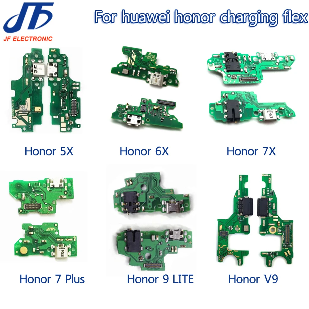 10 шт. USB зарядка для Huawei Honor 5x 5c 6x7x8 9 lite V9 v20 note 8 зарядное устройство Порт