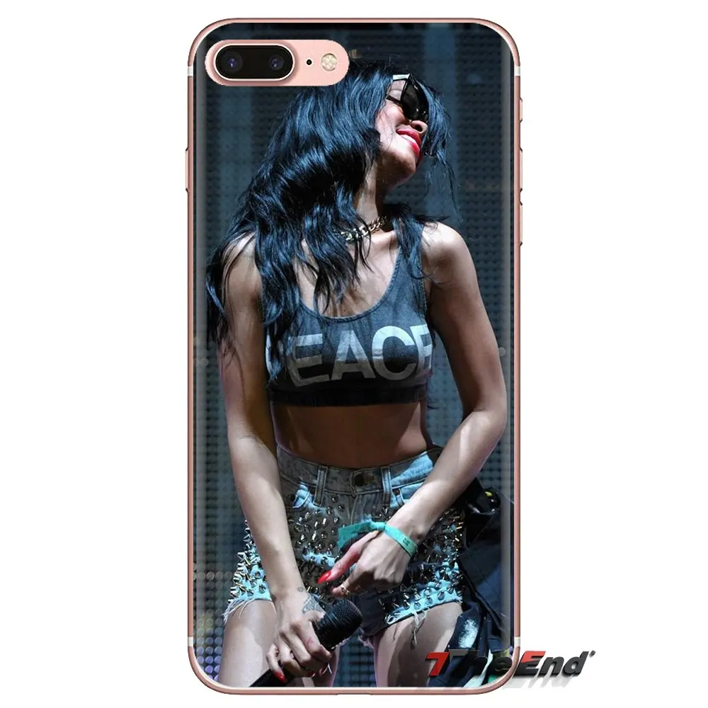 For Sony Xperia Z Z1 Z2 Z3 Z5 compact M2 M4 M5 C4 E3 T3 XA Huawei Mate 7 8 Y3II Robyn Rihanna Fenty Transparent Soft Shell Cases |