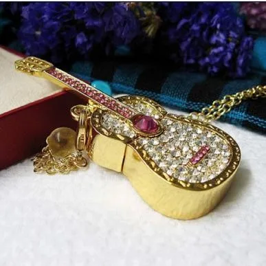 100 шт./лот красочные diamond usb flash drive 8 ГБ 16 32 64 накопитель и диск кристалл гитары Memory