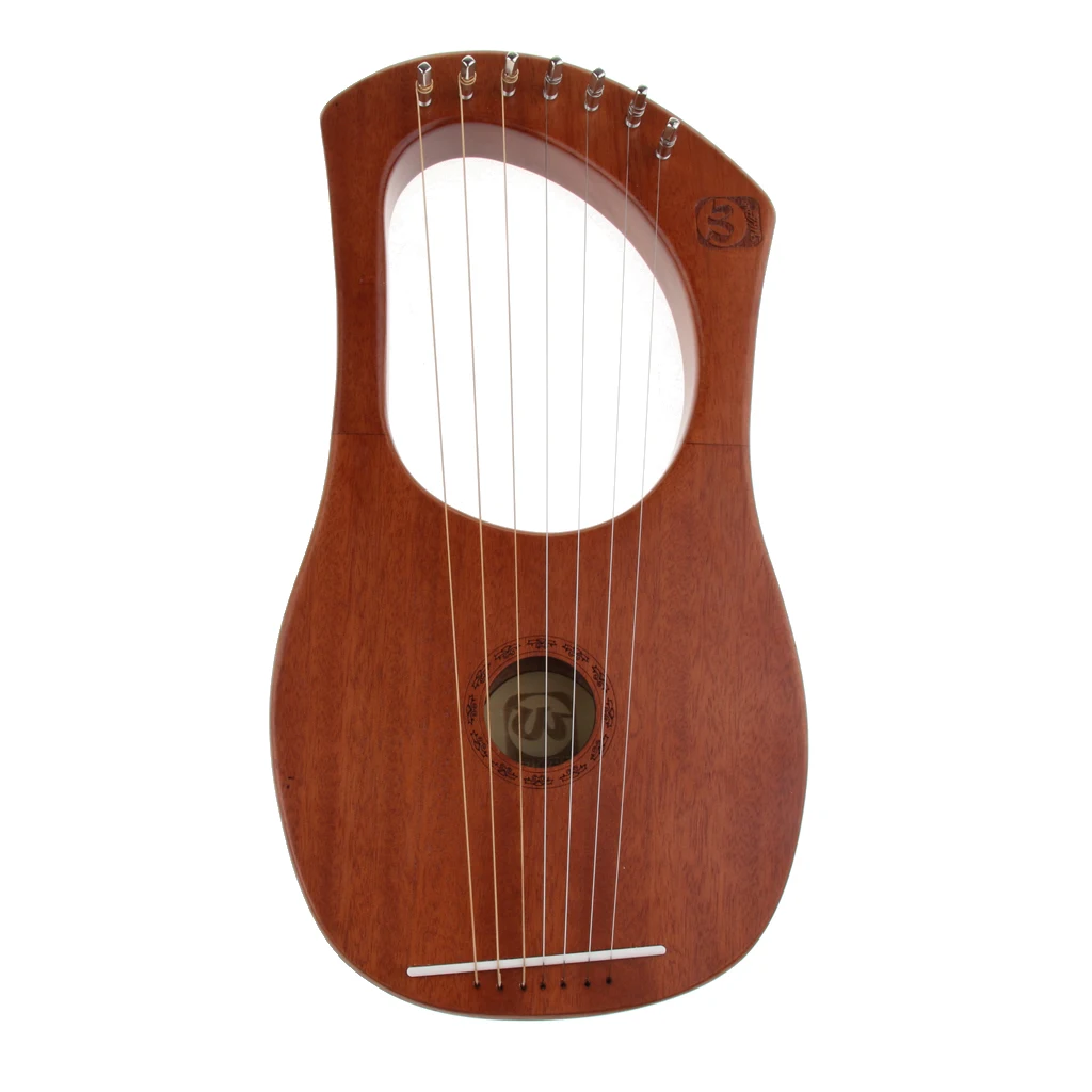 7 струн Lyre harp Harfe Arpa с настройкой гаечный ключ и струны сумка для хранения чистящая ткань аксессуары