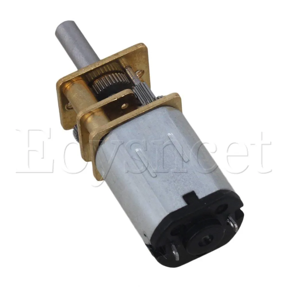 Миниатюрный редукторный электродвигатель с валом 3 мм постоянный ток в 50 об/мин |