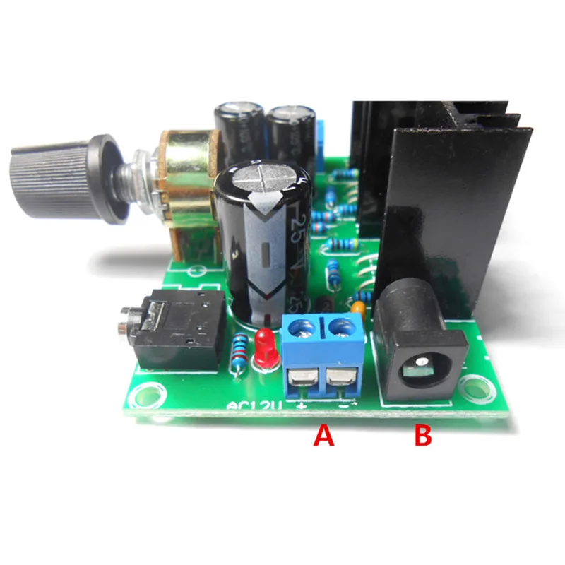 Lusya Mini TDA2030A цифровой аудио усилитель плата 15 Вт + 2 0 Стерео Усилители DC/AC12V DIY F4
