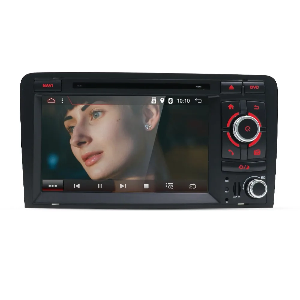 Bosion 7 дюймов HD 2 Din Android 9,0 Восьмиядерный автомобильный Радио стерео dvd-плеер Мультимедиа Навигация gps для Audi A3 8P 2003-2011