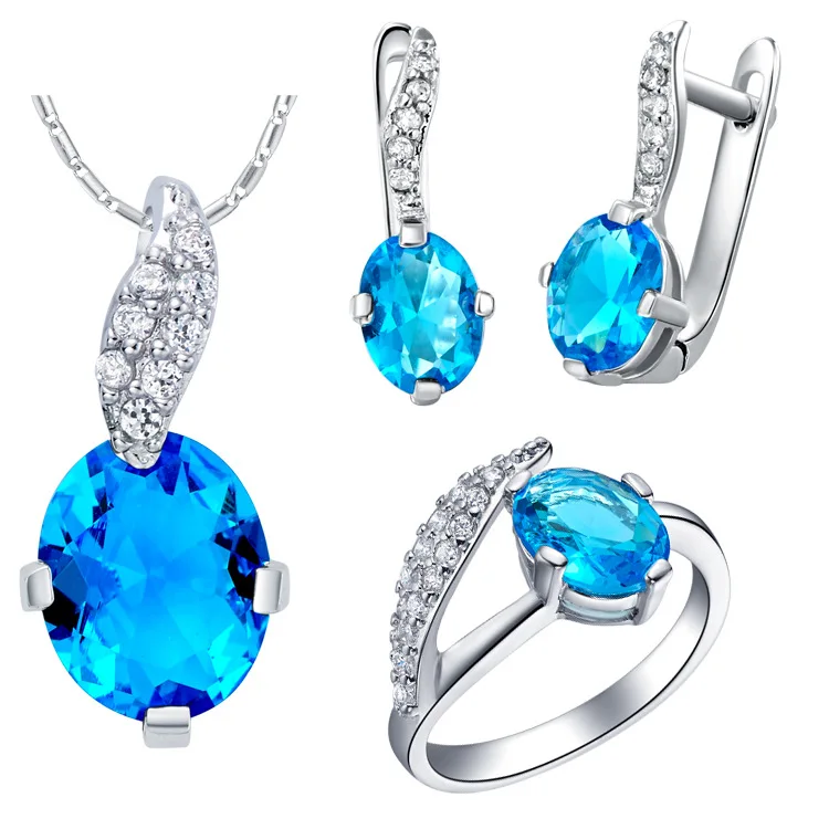 Кулон ожерелье серьги кольцо 925 стерлингового серебра на заказ кулон с микро