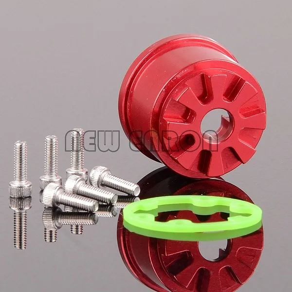 RED ENRON 1/10 алюминиевый дифференциальный Diff чехол для RC 1/10 Traxxas Summit Slayer SUM011 - Цвет: RED