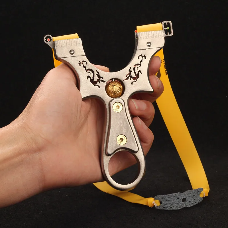 Рогатка из нержавеющей стали с двойным драконом игровой шарик катапульта охота