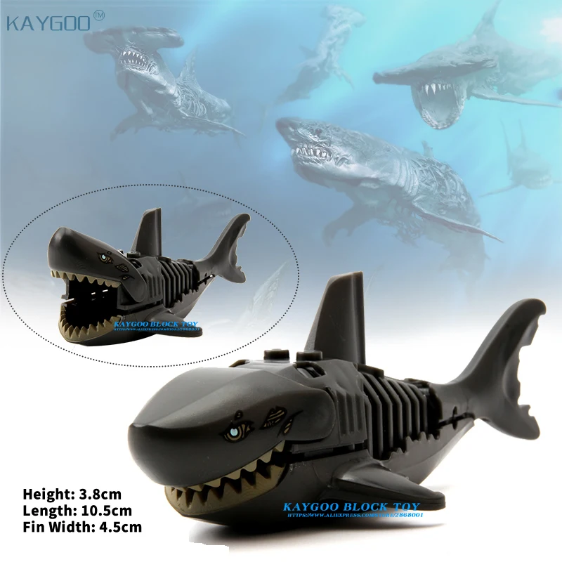 Экшн кирпичи Ghost Zombie Shark одиночные Строительные для пиратов из Карибского