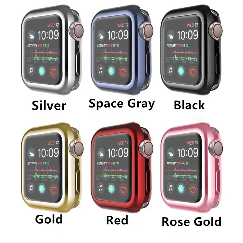 Полный защитный чехол для Apple Watch Series 5 4 3 2 1 бампер Защитная пленка iWatch 42 мм 38 44 40