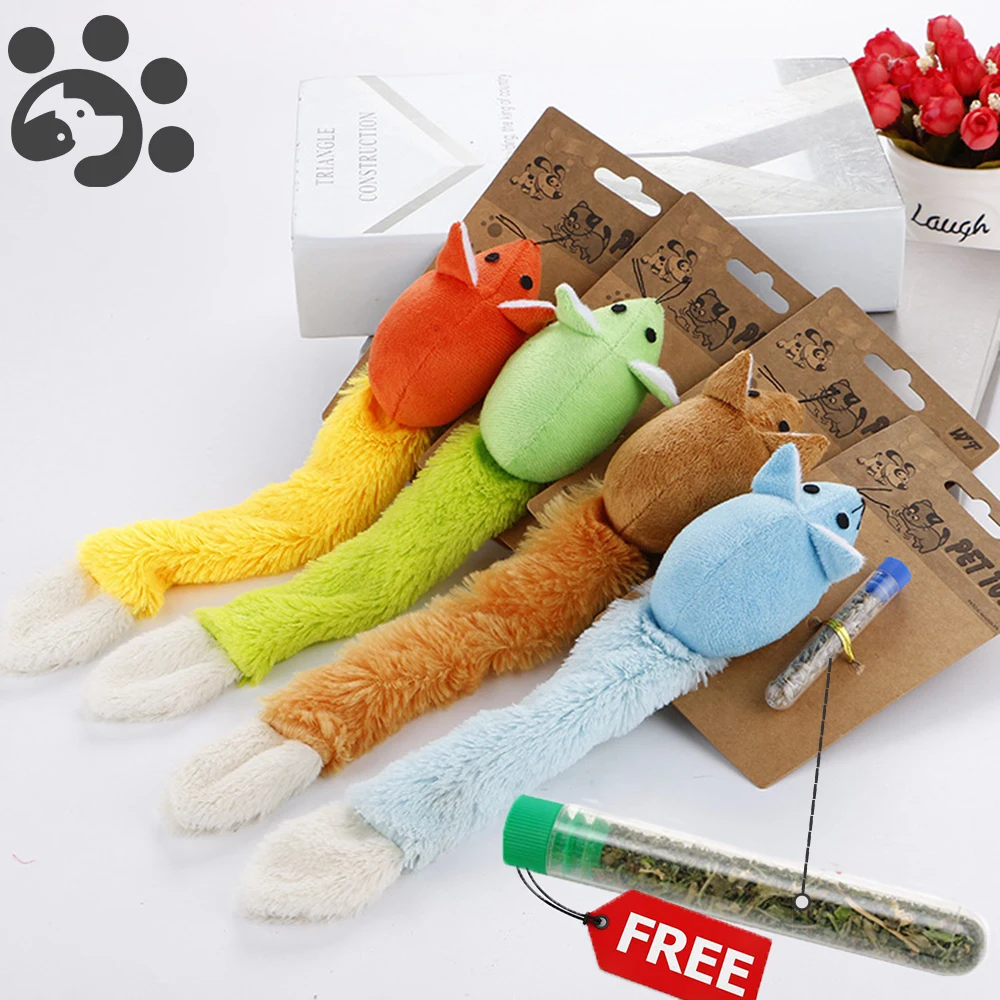 Игрушка для кошек с бесплатным кошачьим животным плюшем мягкие Игрушки