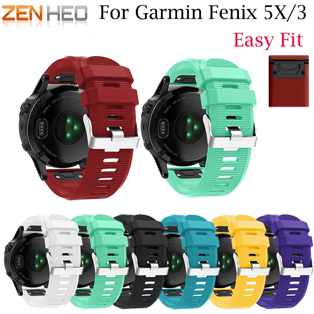 Ремешок для часов Garmin Fenix 3/3 HR 26 мм сменный ремешок 5X ремень Быстрая замена