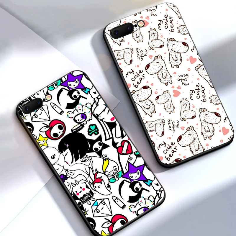 IIOZO Soft Silicone Phone Case for iPhone 8 7 6 6S Plus XR X XS MAX Cartoon Bear Color Painting Cover Shell Coque | Мобильные