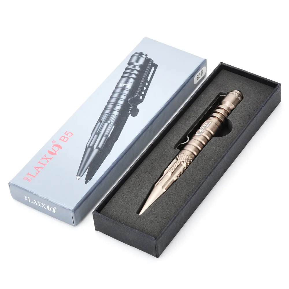Алюминиевая Тактическая Ручка Laix B5 с черными чернилами для самообороны|pen pen|pen