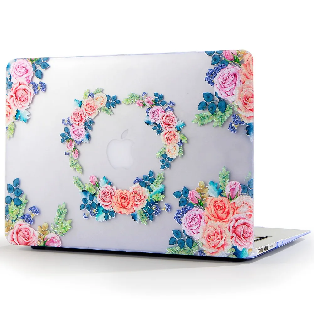 Чехол JUNWER Flower для Apple Macbook Air Pro Retina 11 12 13 15 чехол ноутбука Mac book 3 с сенсорной панелью