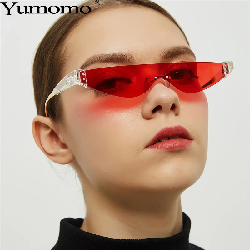Triangular Cat Sunglasses Women Sexy Vintage Personlity Small Metal Frame Red Gray Tinted Color Lens Feminino De Sol Gafas UV400