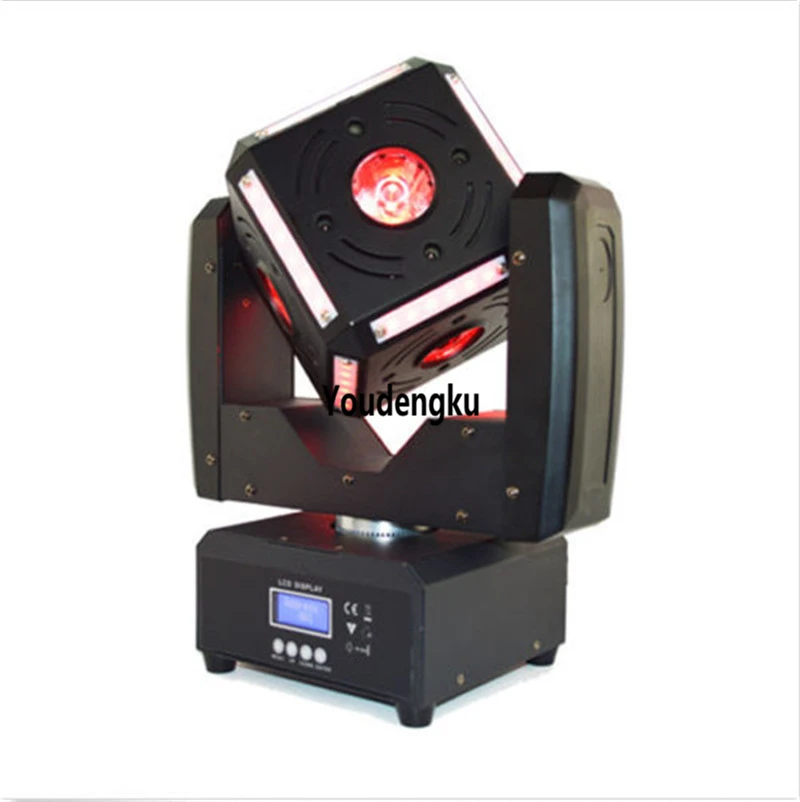 6x12 Вт 4в1 rgbw dmx led Луч мини куб движущаяся голова луч прополка сценический