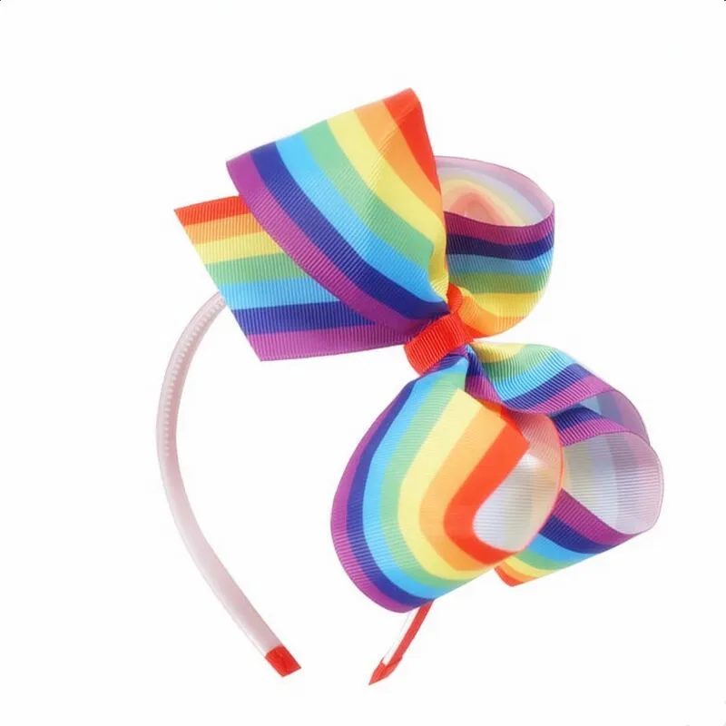 

10pcs free shipping Love Sweety Girls Shiny Rainbow Bow Headband