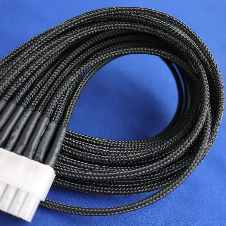 25meter Cable Sleeves 3mm 3 wire Encryption PET Snakeskin mesh Wire Protecting Sleeve nylon 16-18 AWG shock cable sets | Обустройство