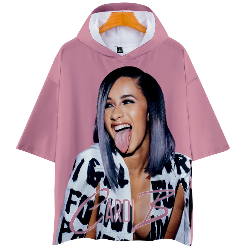 Футболка с коротким рукавом Cardi B модная футболка 3D принтом крутая дышащая