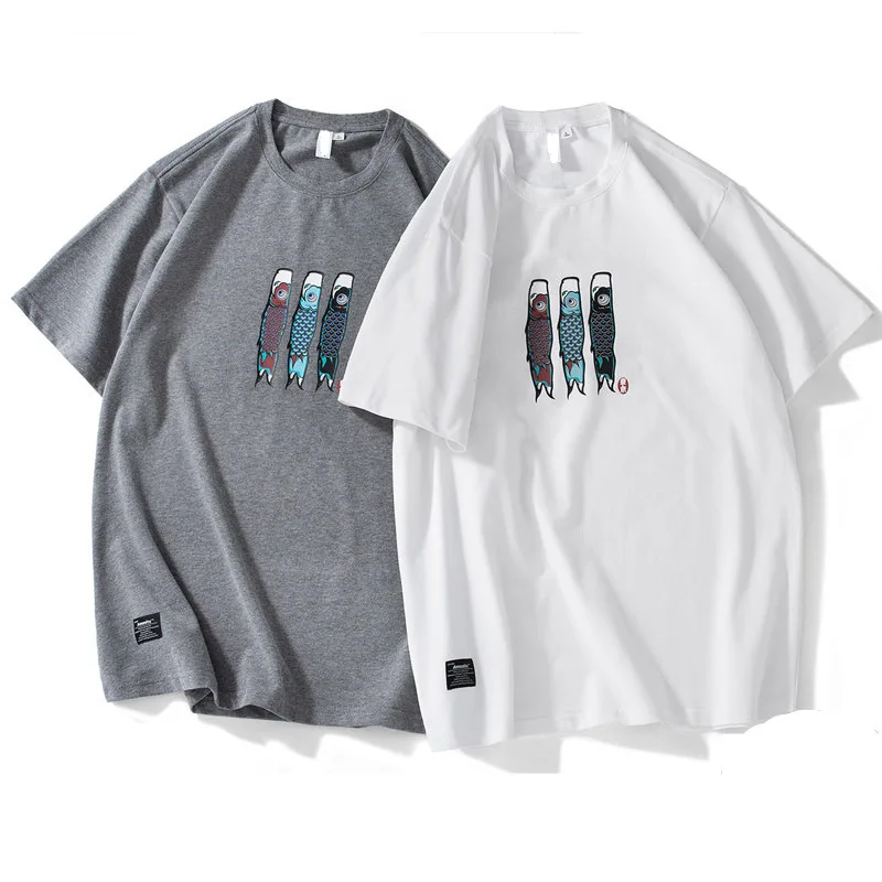 Мужская футболка с коротким рукавом круглый воротник Корейская версия весенне