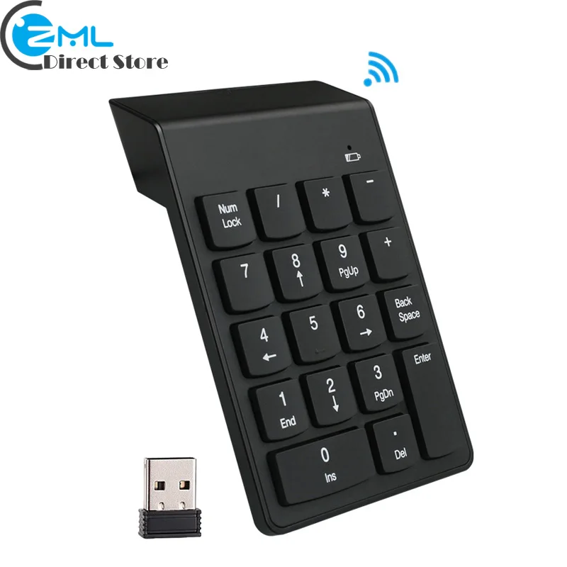 G1 2 4G беспроводная цифровая клавиатура USB ультра тонкая Мини эргономичный номер Pad