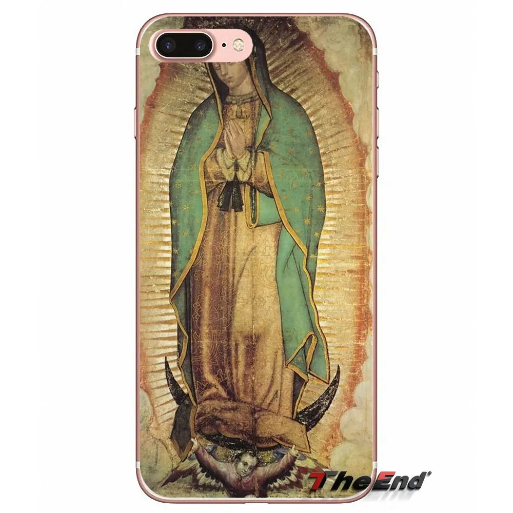 Мягкие прозрачные чехлы для Samsung Galaxy S2 S3 S4 S5 MINI S6 S7 edge S8 S9 Plus Note 2 3 4 5 8 Coque Fundas Blessed Virgin