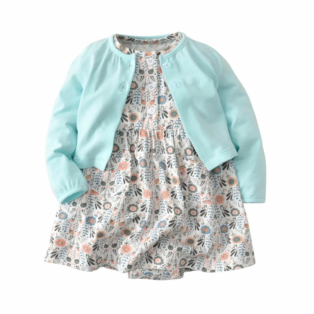 Комплект одежды из 2 предметов для маленьких девочек пальто с длинными рукавами +