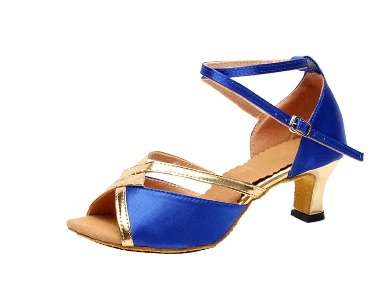 2015 Женские обуви для взрослых с пряжкой 5.5 квадратный каблук Танцевальная обувь