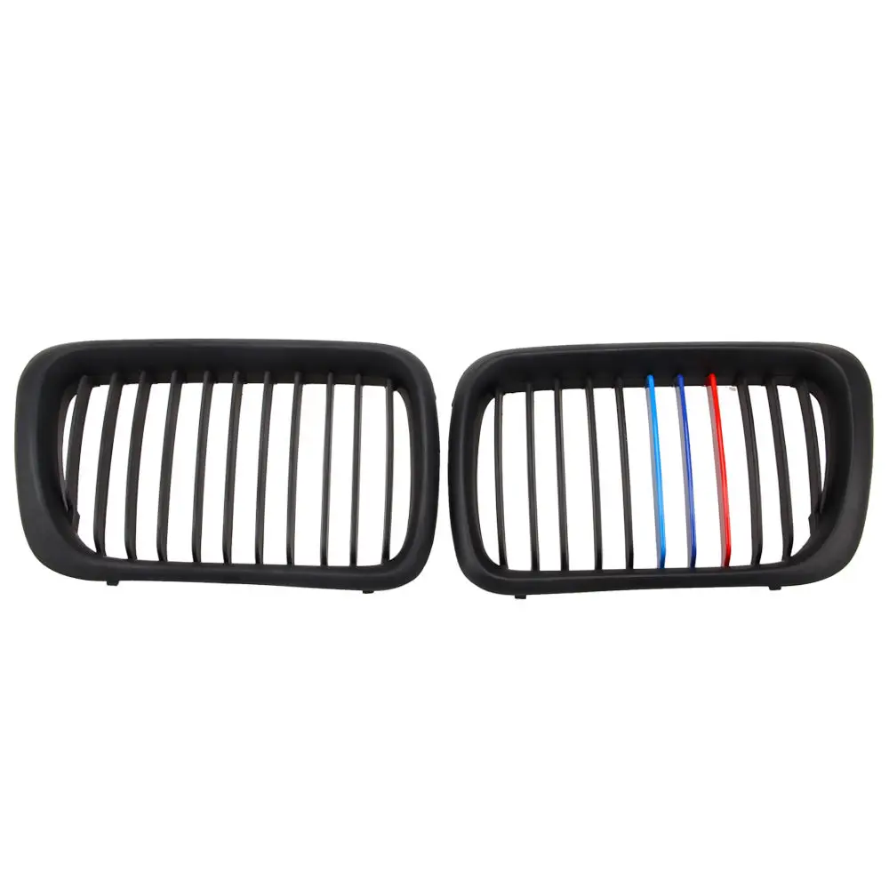 Передняя Матовая Черная решетка радиатора Liplasting M Style для BMW E36 M3 3 серии 97-99 новые
