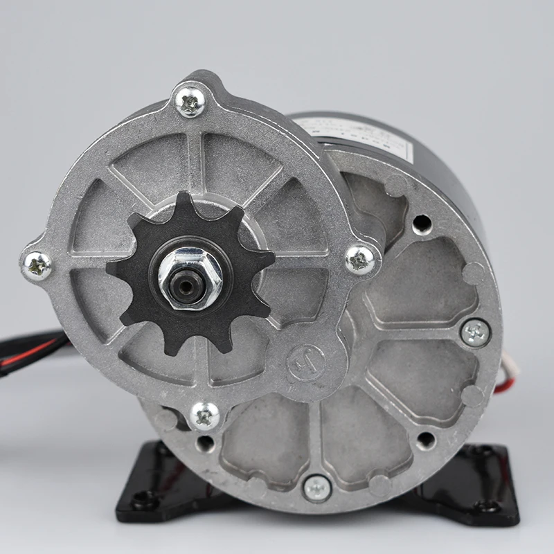24VDC МОТОР С РЕДУКТОРОМ 250W LINGYING MY1016Z Электрический мотор для велосипеда Brush Kit для конверсии велосипеда Ebike Brushed 2750RPM включен.