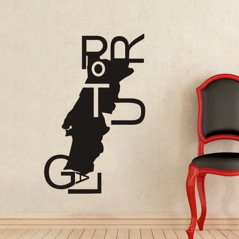 Карта Португалии Наклейка на стену s большой новый дизайн Кофейня узор карта