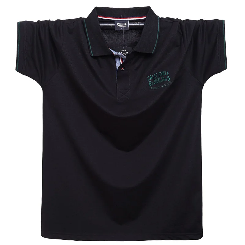 Мужская футболка с коротким рукавом повседневная трикотажная отложным