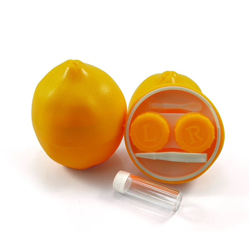 TASLLA новый милый мультяшный пластиковый футляр для контактных линз Персиковое