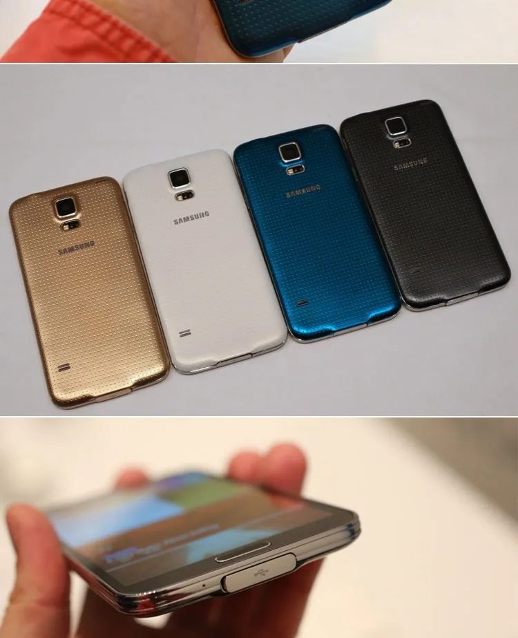 S5 Оригинальный разблокированный samsung I9600 G900F G900A G900H 2 ГБ + 16 Гб 4 ядра 3g & 4G 16MP gps WI FI
