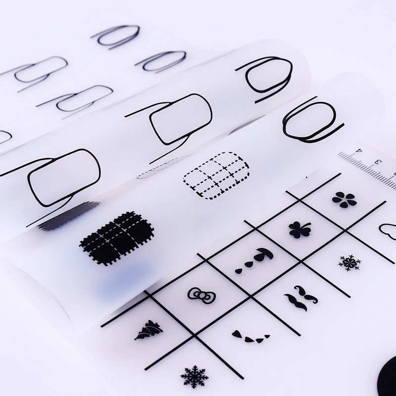 Мини силиконовый коврик для стемпинга складной моющийся тренировочный
