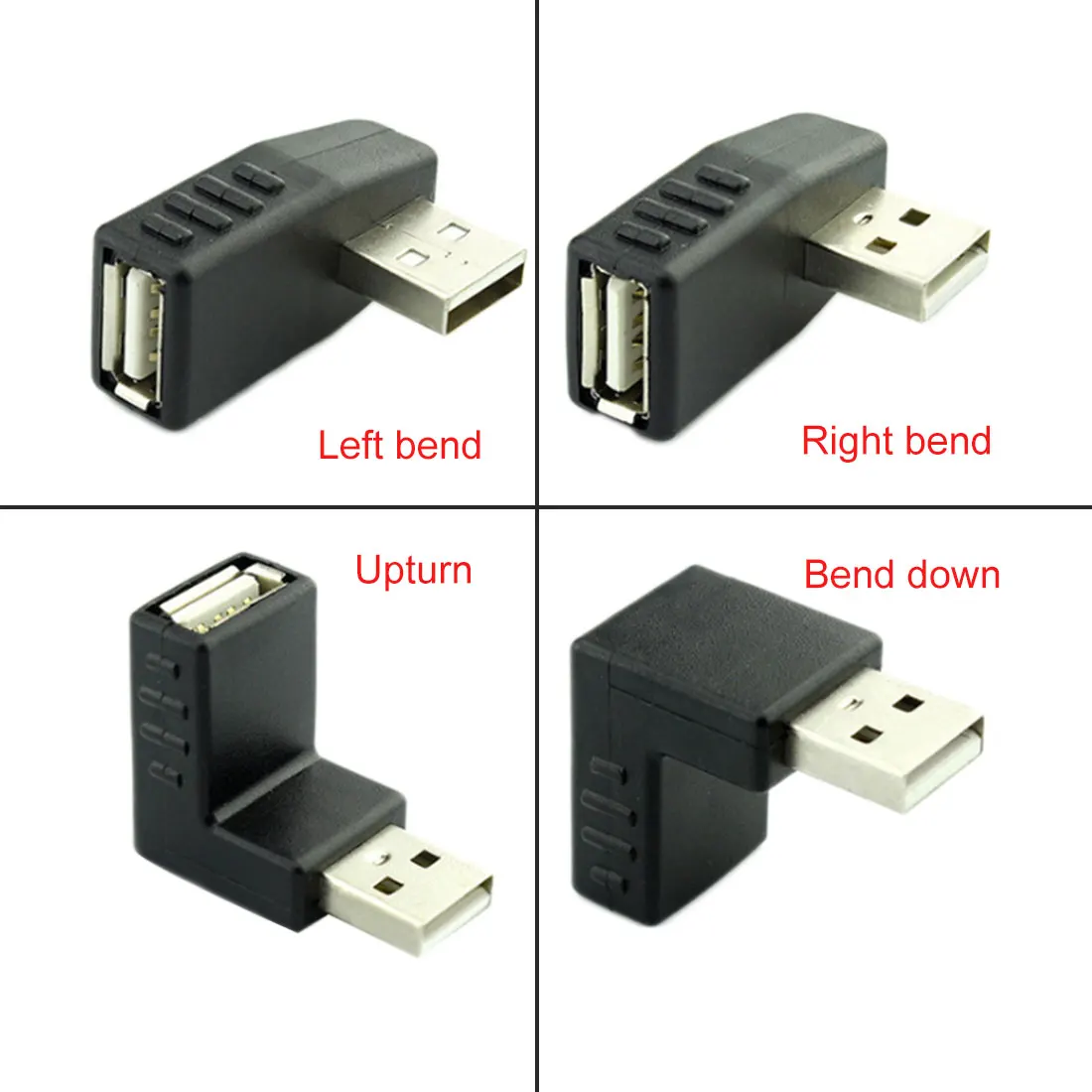 90 градусов левый правый угловой USB 3 0 адаптер Папа мама разъем для ноутбука ПК