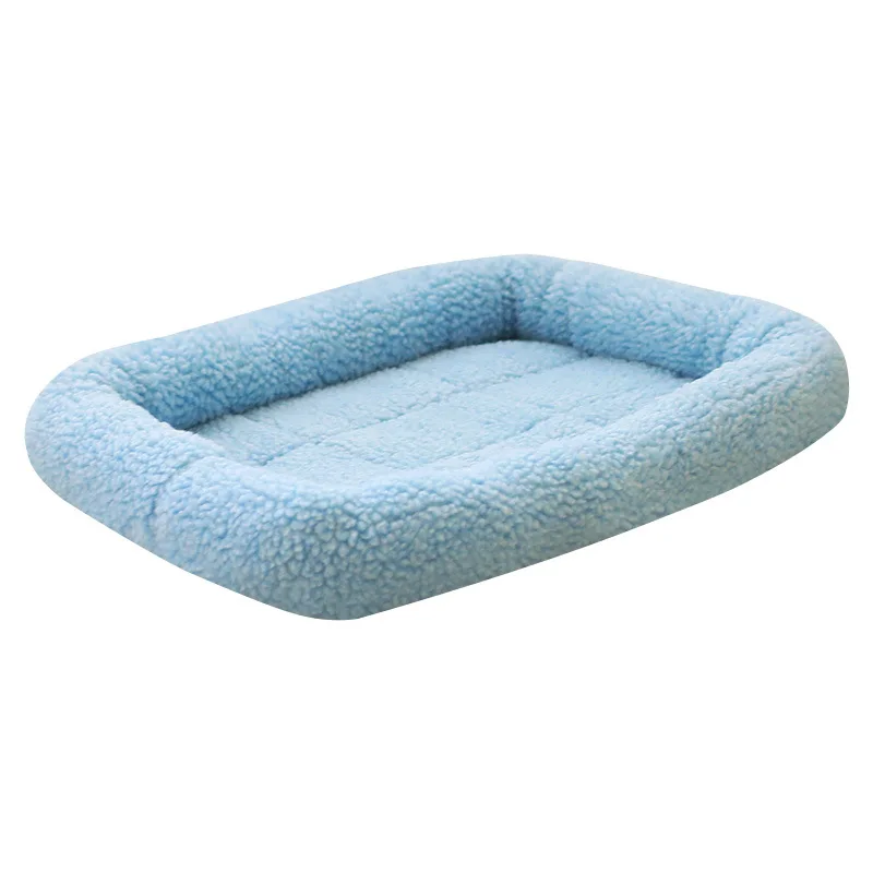 

Dog Bed Mat Solid Berber Fleece Cotton Grey Pink Shidproof High Quality Chihuahua Pet Bed Puppy Supplies