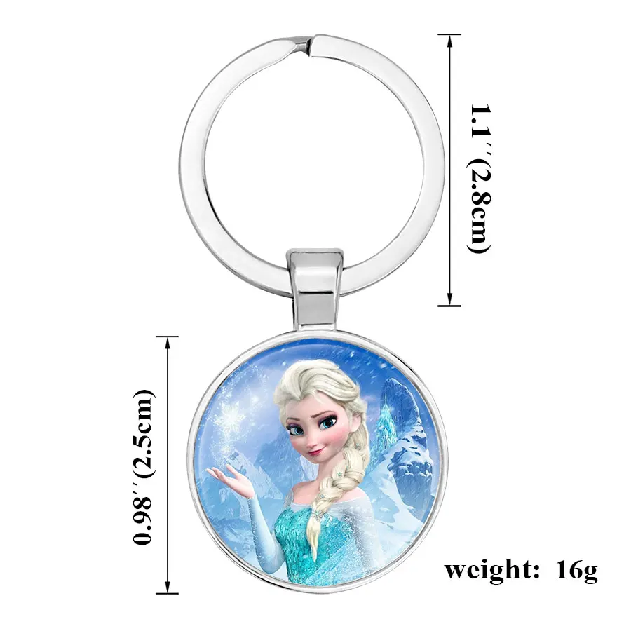 NingXiang Принцесса Эльза Анна Олаф кулон с портретом брелки для девочек