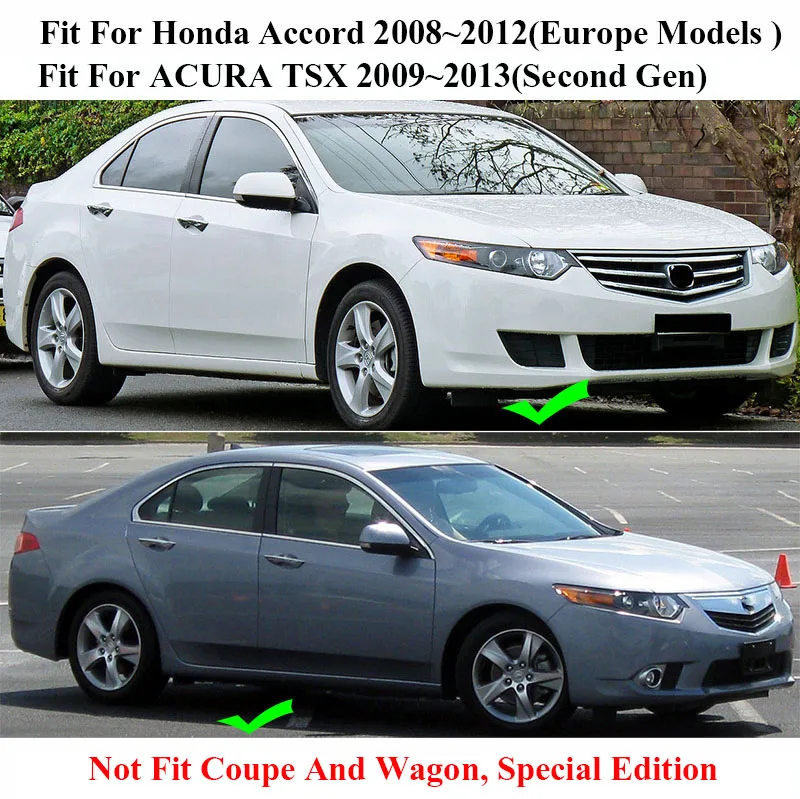 Брызговики для Honda Accord Euro 08 2012 Acura TSX 2009 2014 брызговики передние и задние щитки от