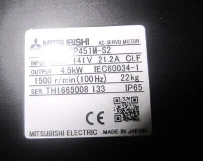 Оригинальный японский Серводвигатель Mitsubishi с питанием от переменного тока 4 5