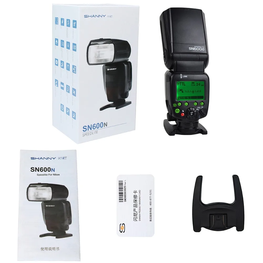 SHANNY SN600N i-TTL HSS 1/8000s Вспышка Speedlite для Nikon D7300 D7200 D7100 D7000 D5500 D5300 D5200 D5100 D5000 D750 D610 D600 |