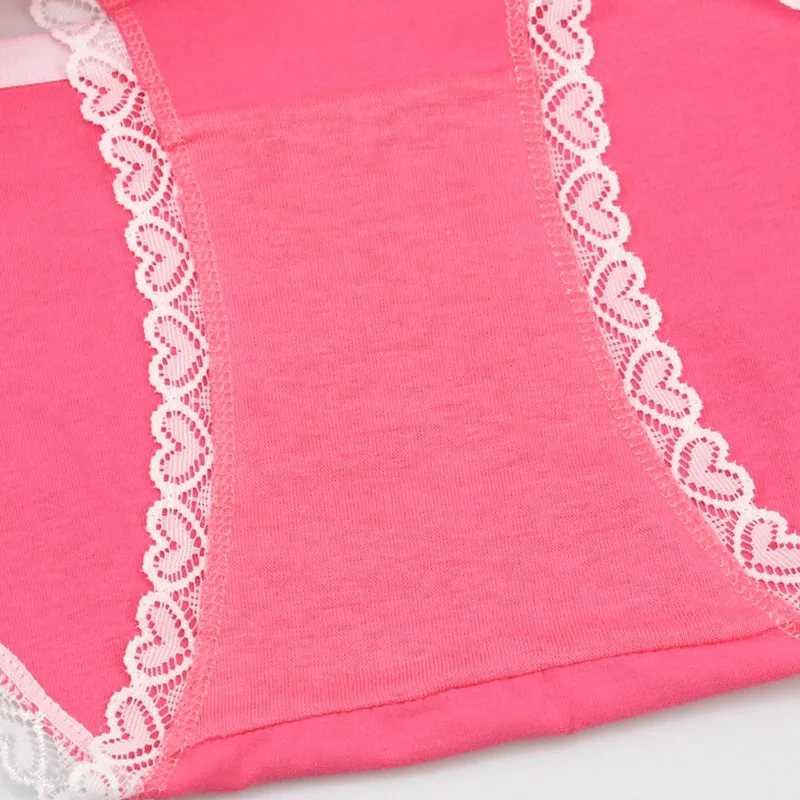 3 шт./компл. трусы Для женщин однотонные женские трусики с оборками Мягкие