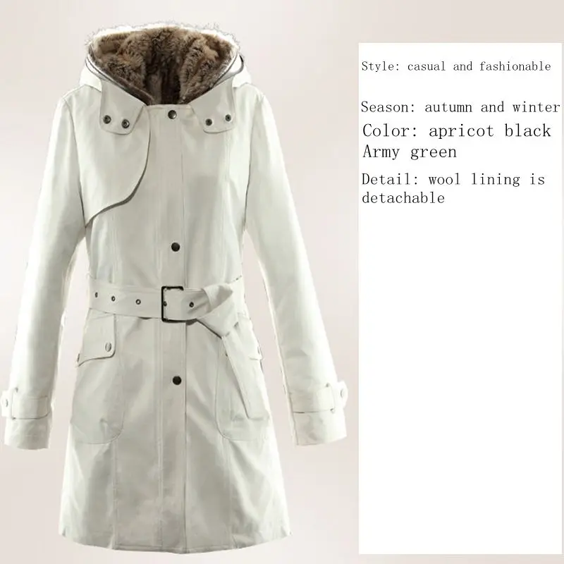 Women's winter Cotton coat faux fur warm Hooded jacket cotton thick ladies Long section parkas manteaux K094 | Женская одежда