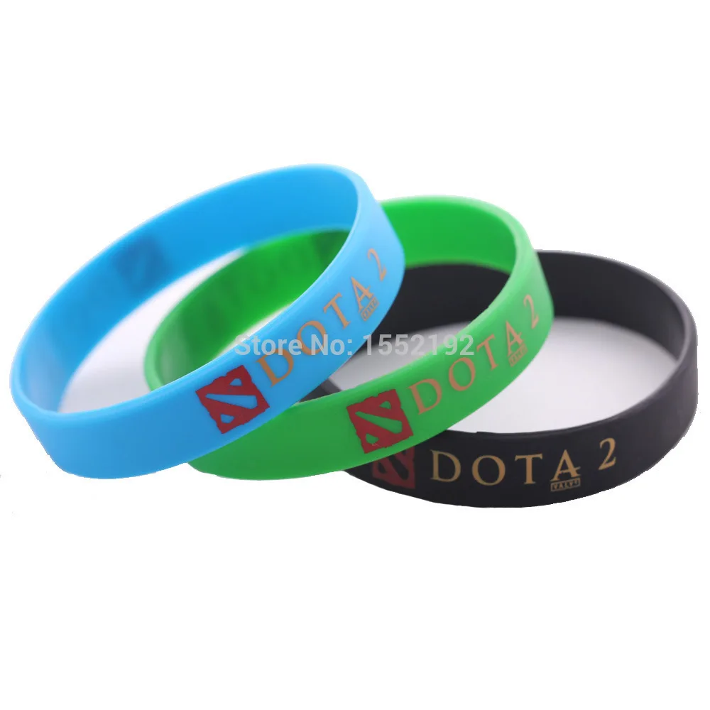 Free Shipping Hot Sale RPG Game Dota2 logo Silicone Gel Bracelet Wristband | Украшения и аксессуары