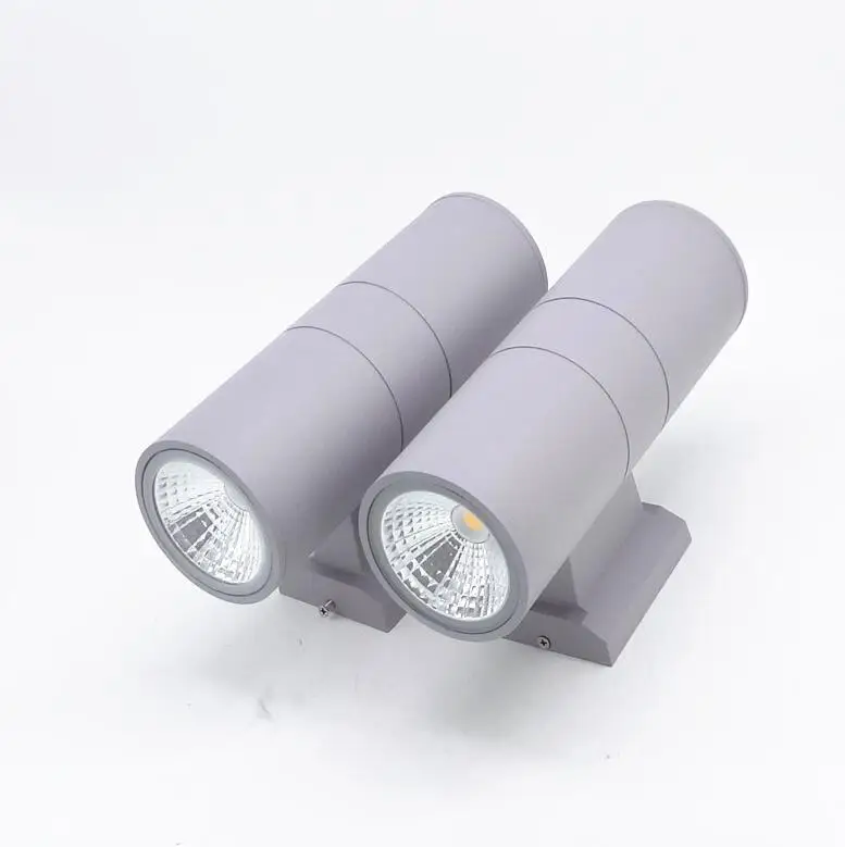 Оптом и в розницу алюминиевый черный/серый корпус 10 Вт 20 30 двойной COB LED Наружное
